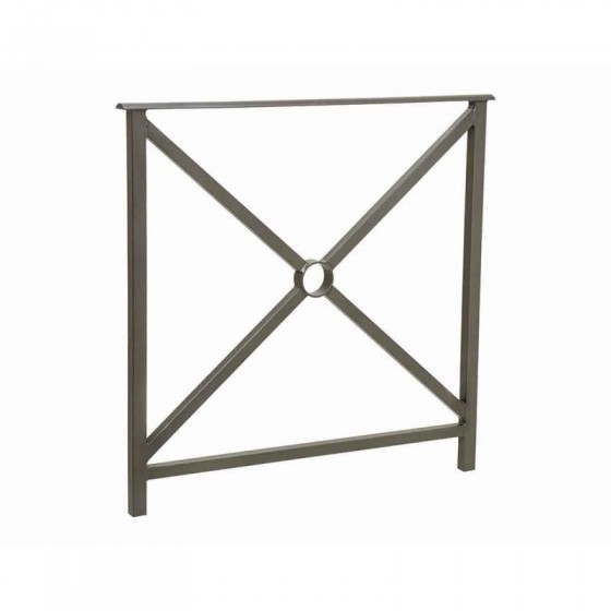 Barrière main courante longueur 800 mm simple croix sans crosse finition Gris Procity