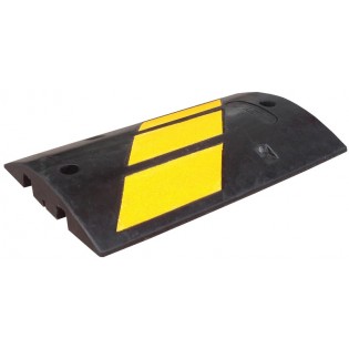 Ralentisseur Esasyfast longueur 500 mm avec pass câbles 2 x 30 mm bandes jaunes