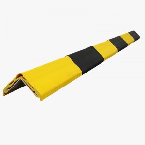 Protection d'angle caoutchouc jaune et noire